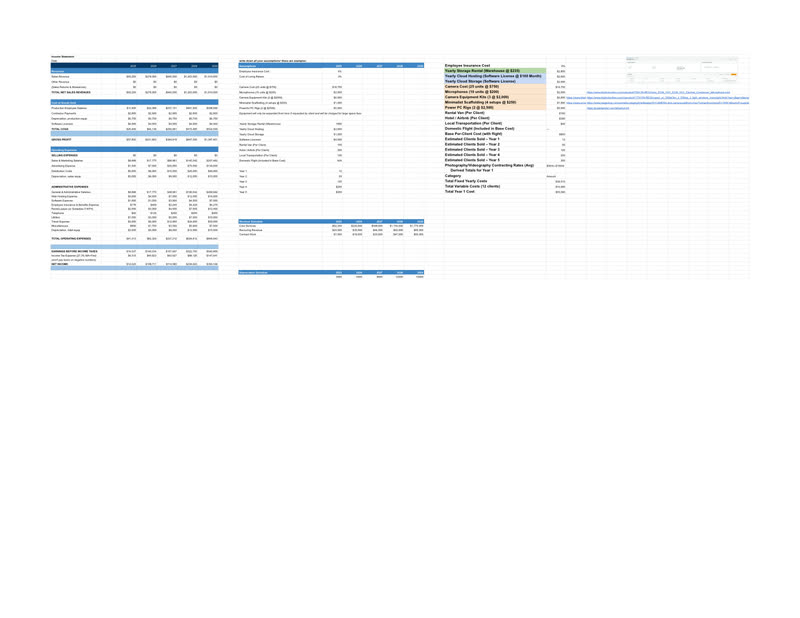 Income statement — first page